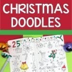 25 Christmas Doodles to use for your advent calendar doodles. Count down the 25 Days of Christmas in your bullet journal using these fun and super easy Christmas doodles. A free step-by-step PDF that will help teach you how to draw 6 easy Christmas doodle designs.