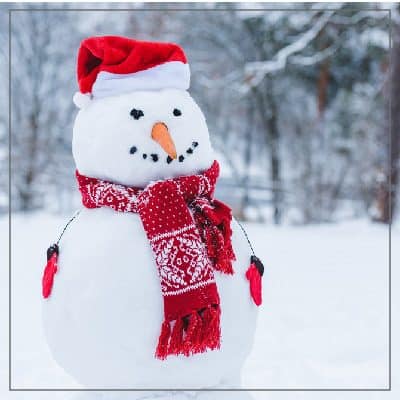 Create a fun snowman craft with the kids.