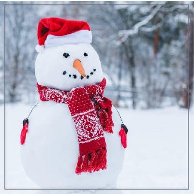 Create a fun snowman craft with the kids.