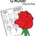 Learn how to draw a rose with simple step by step directions and a downloadable and printable set of directions.