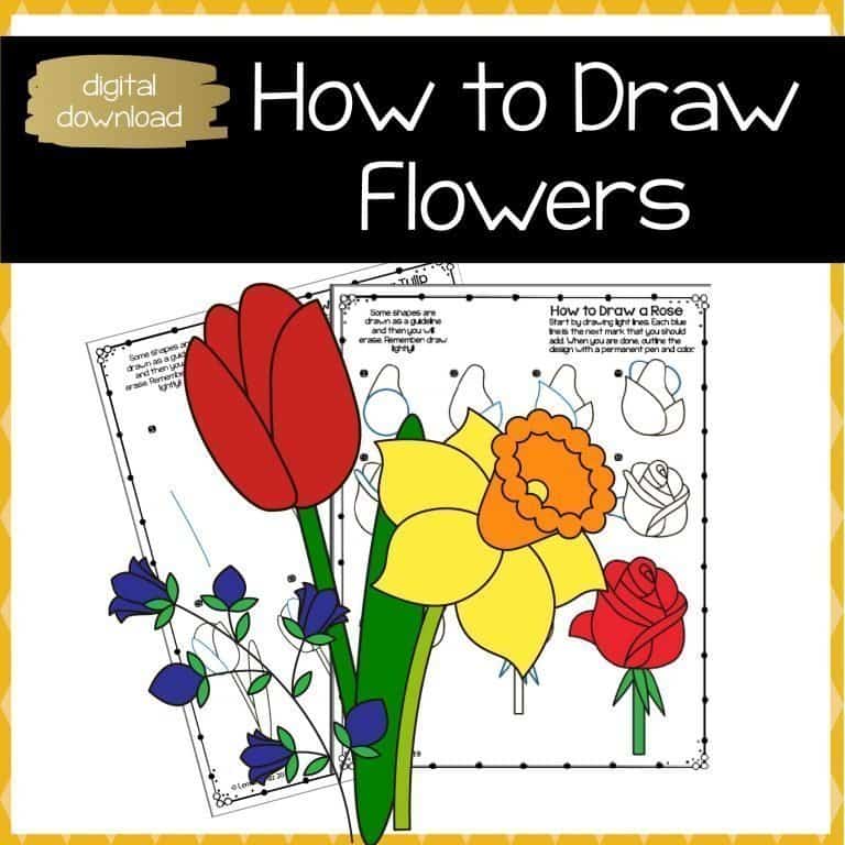 How to draw flowers lemonyfizz