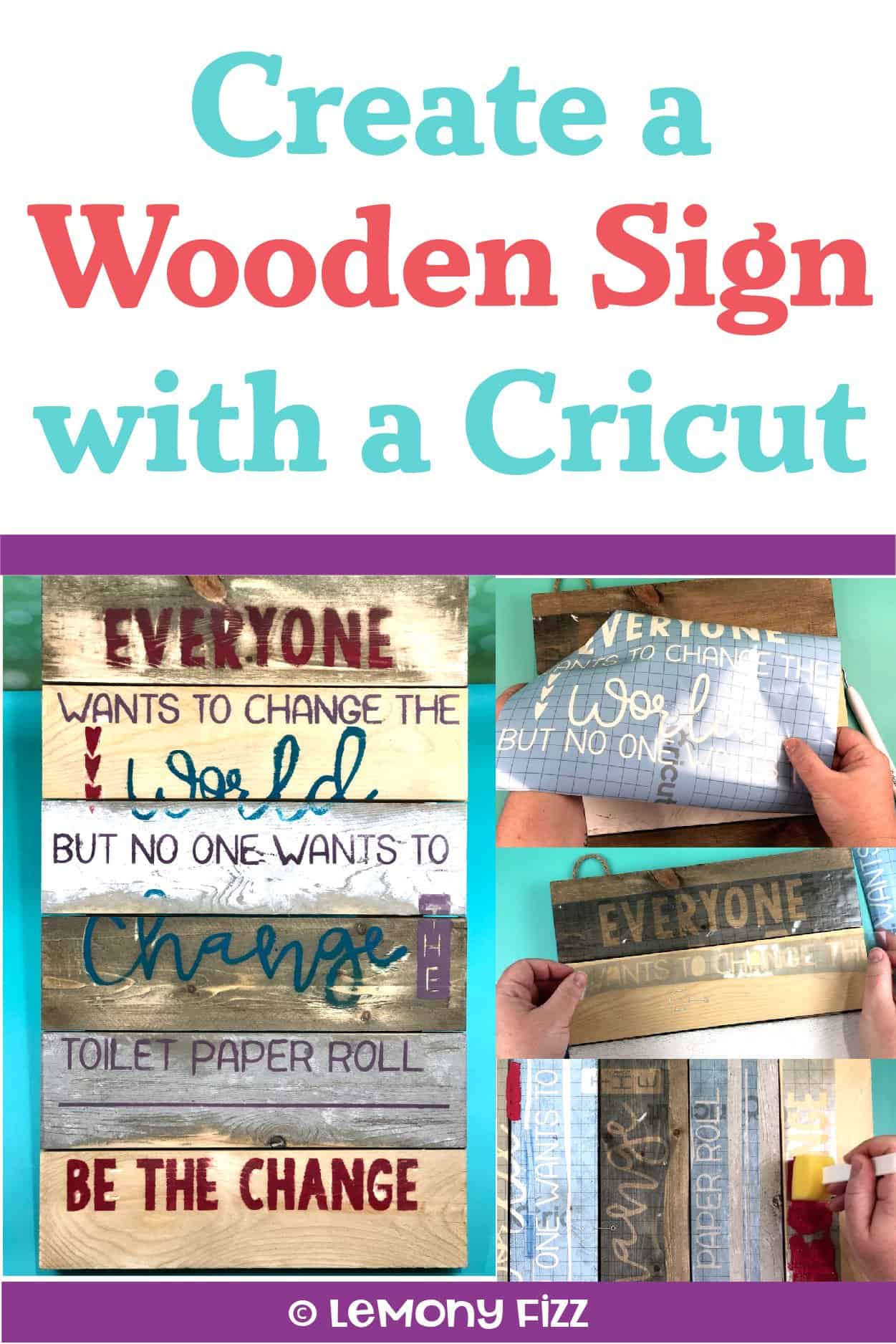 How to Make a DIY Wooden Sign with a Cricut and Stencils