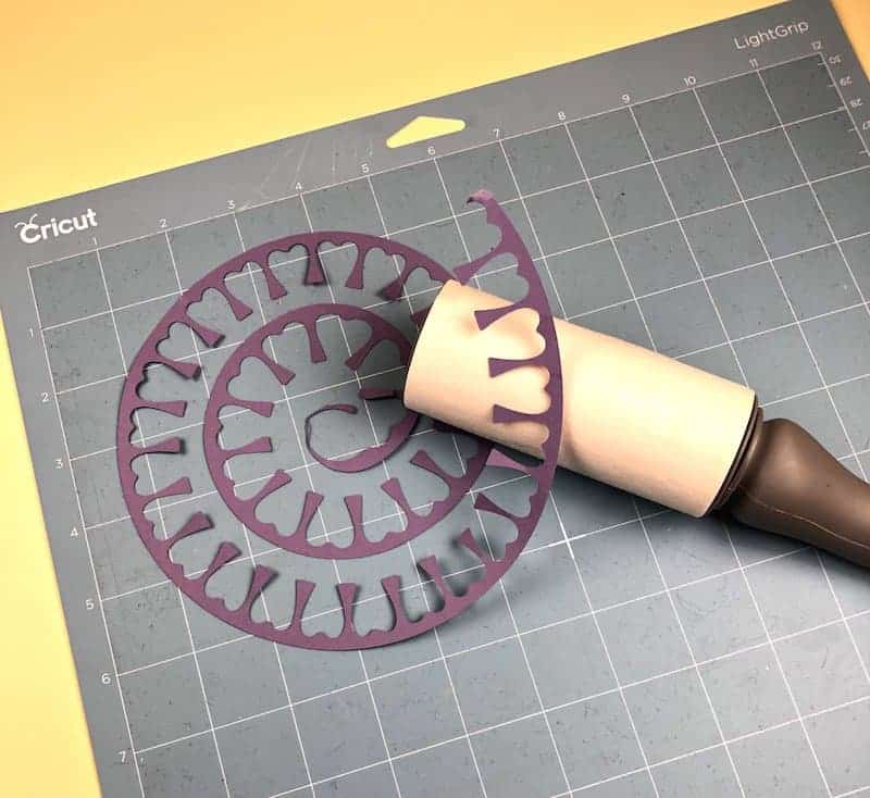 Use a lint roller to help remove pieces off your mat.