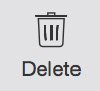 Delete tool.