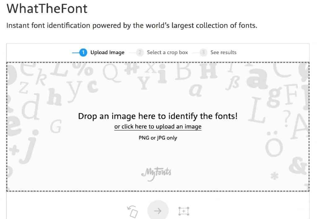 Learn to identify font types with What the Font.