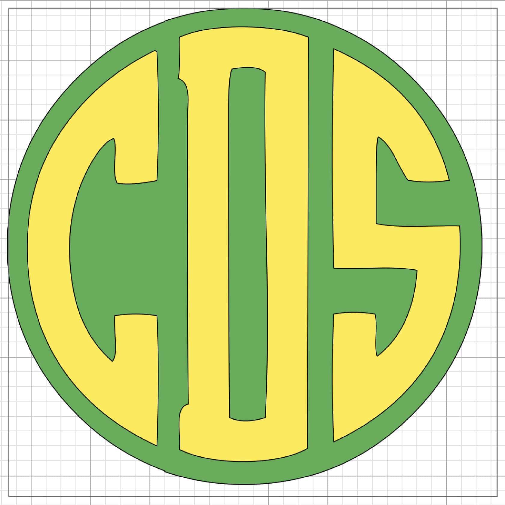 Download Cricut Circle Monogram Design Space Tutorial