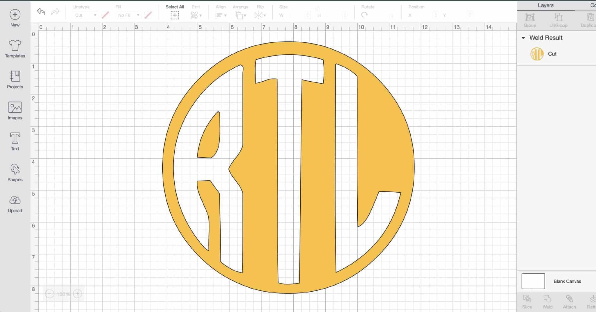 Download Cricut Circle Monogram Design Space Tutorial