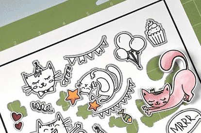 Coloring images on your Cricut mat.