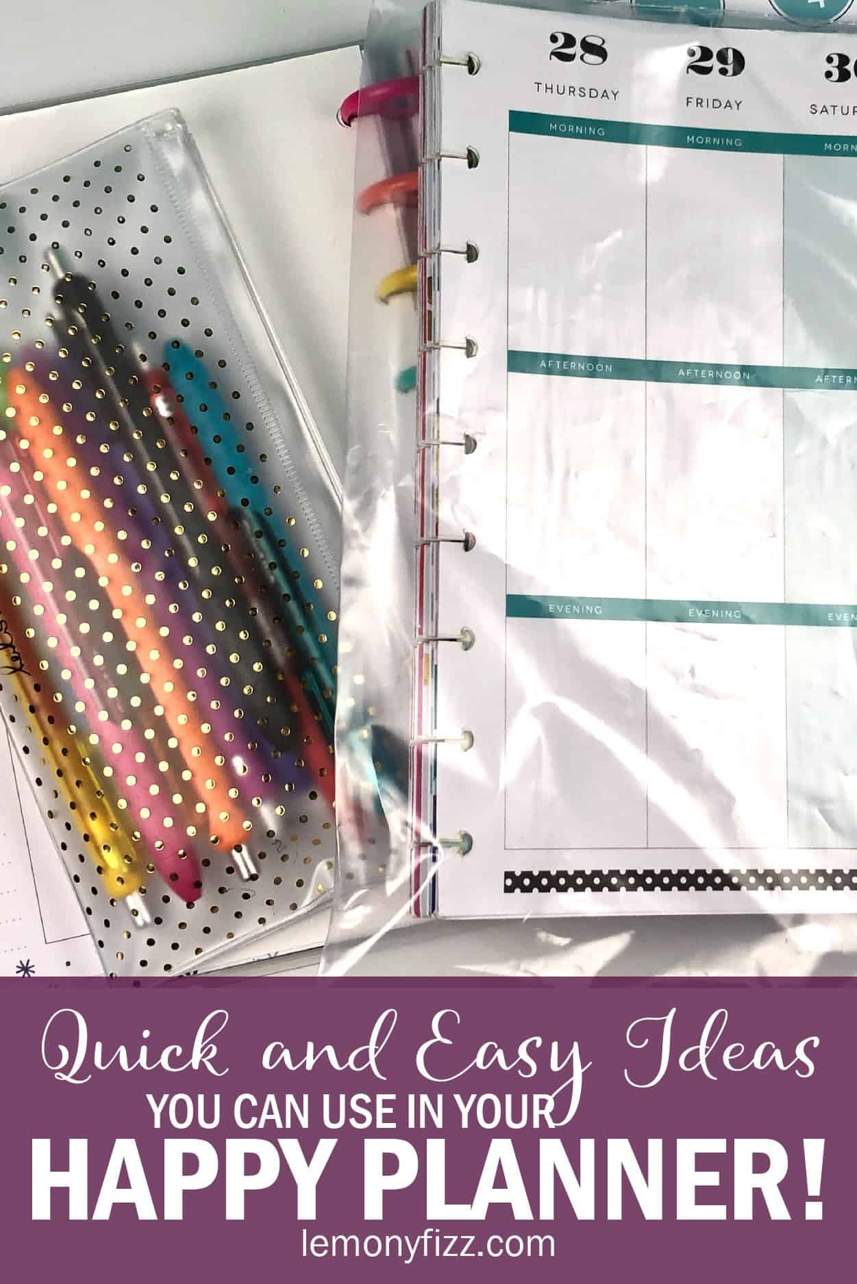 Quick and Easy Happy Planner Ideas For Beginners to Save Money