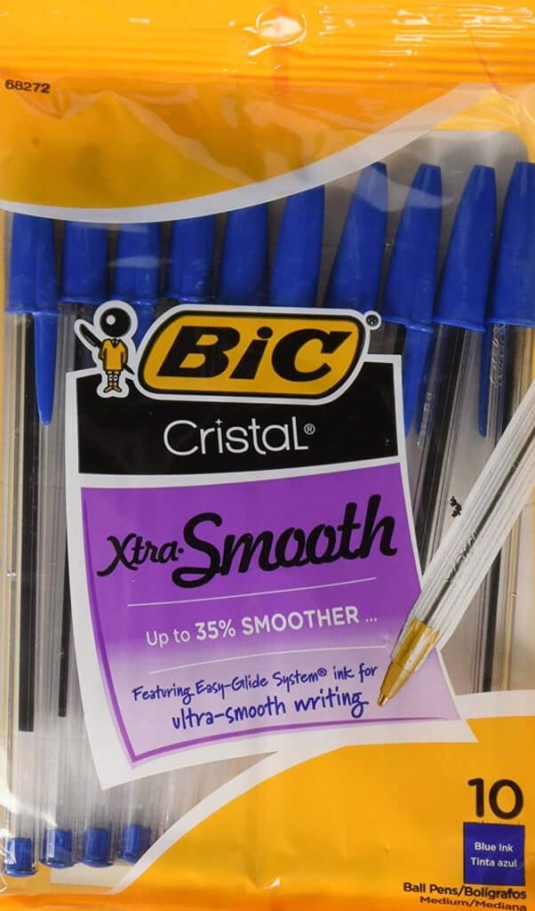 Bic Cristal smooth pens