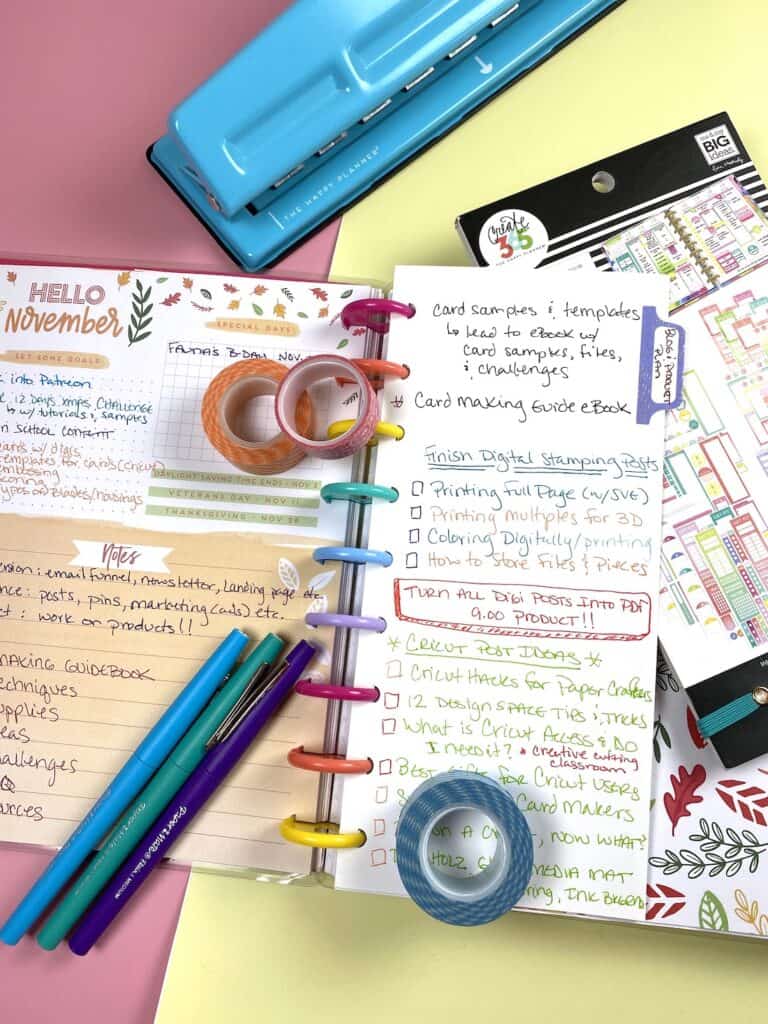 how to organize your life with journals and planners