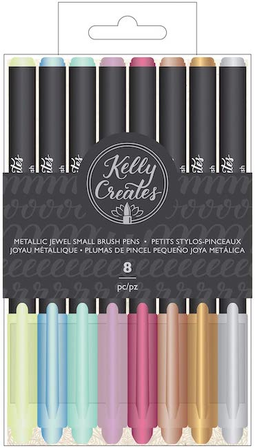 Kelly Creates Metallic Brush Pens