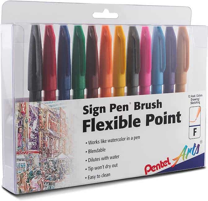 Pentel Fude Touch Sign