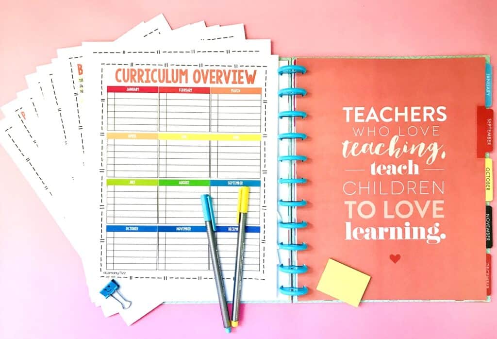 printable planner for homeschool