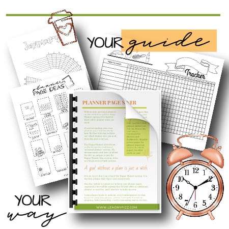 planner guide kit with alarm clock