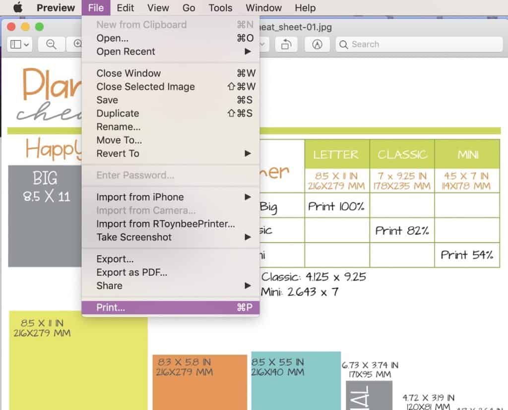 print planner pages for your diy planner