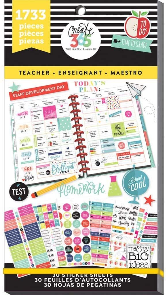 teacher planner sticker booklet