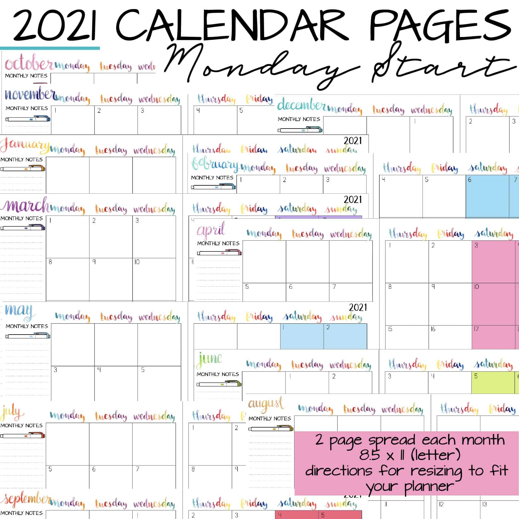 Ultimate Planner Printables Kit - LemonyFizz