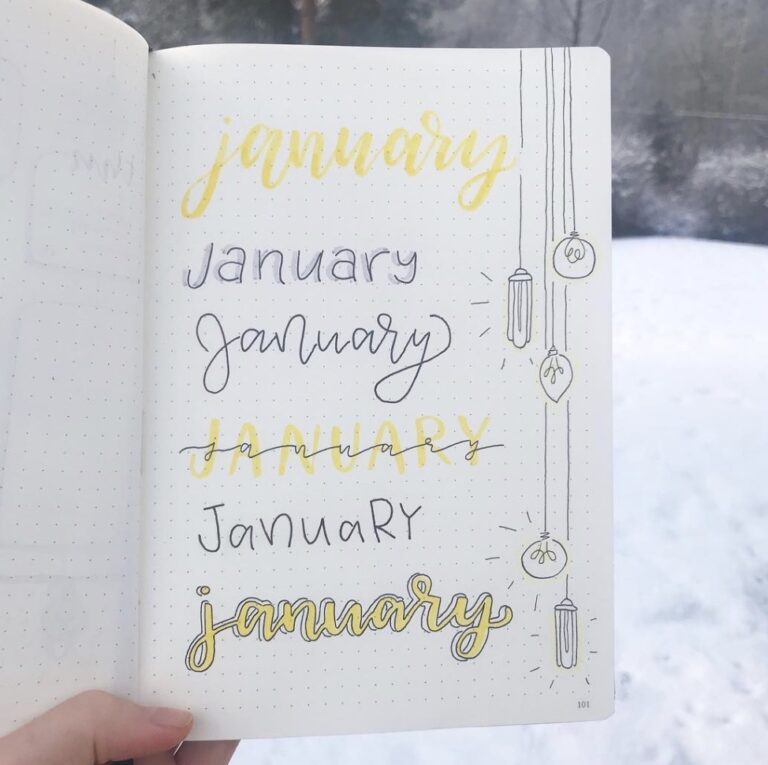 Best Collection of Bullet Journal Headers and Titles for 2024