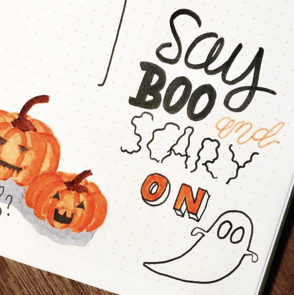 say boo and scary on