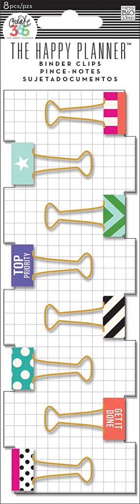 happy planner binder clips