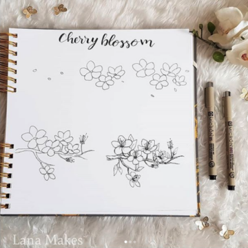 Complete List of Flower Doodles for Bullet Journals in 2024