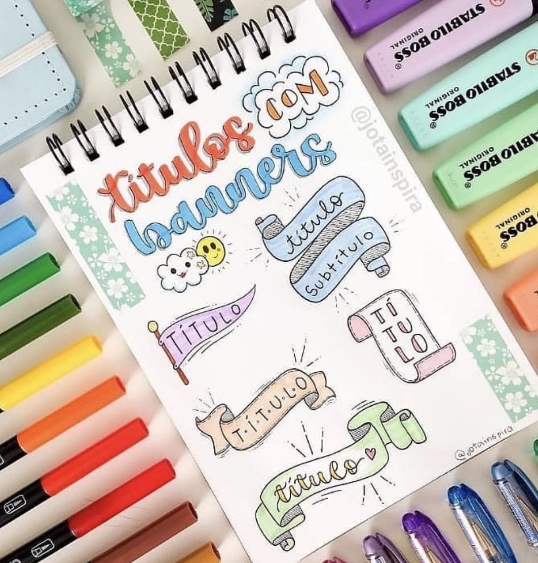 19 of the Best Bullet Journal Banner Ideas for Your 2024 Doodles
