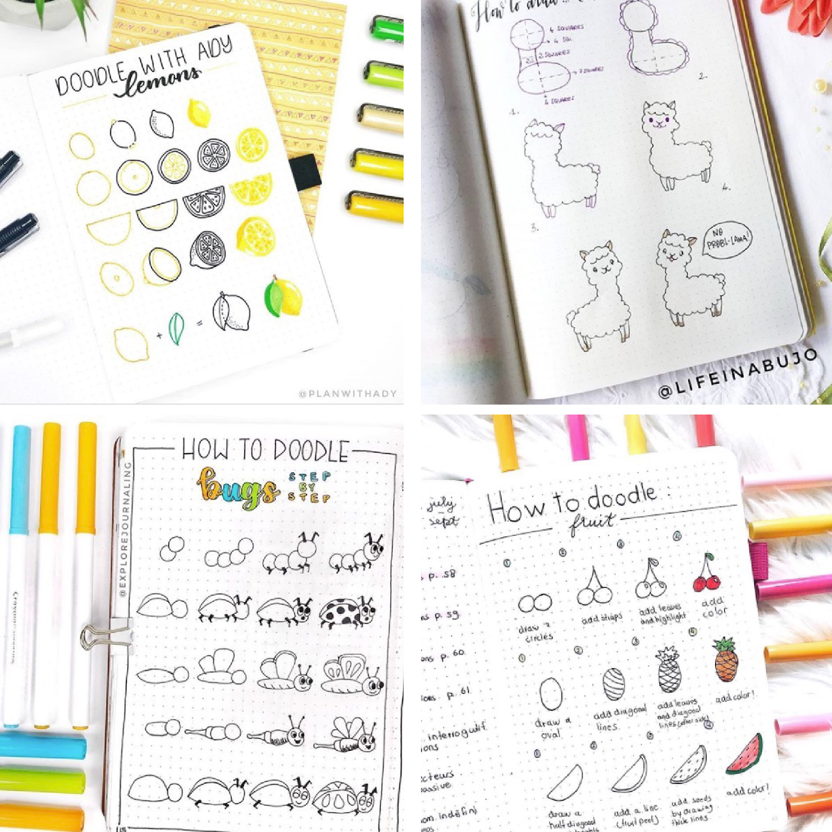 cute easy doodles for your bullet journal