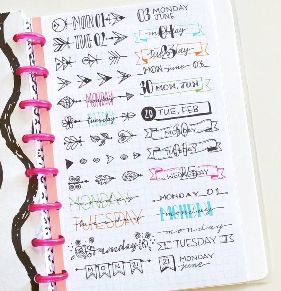 Best Collection Of Bullet Journal Headers And Ideas For 2021