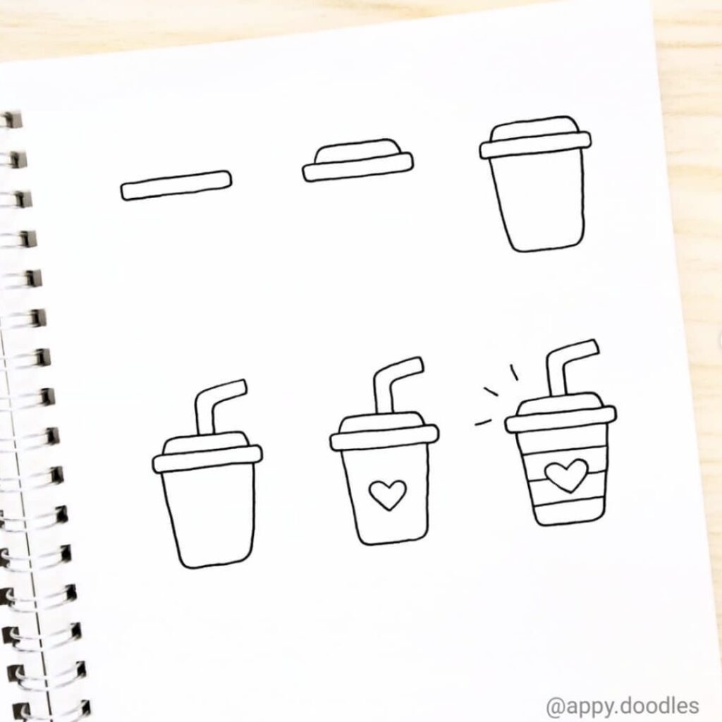 simple doodles to draw step by step