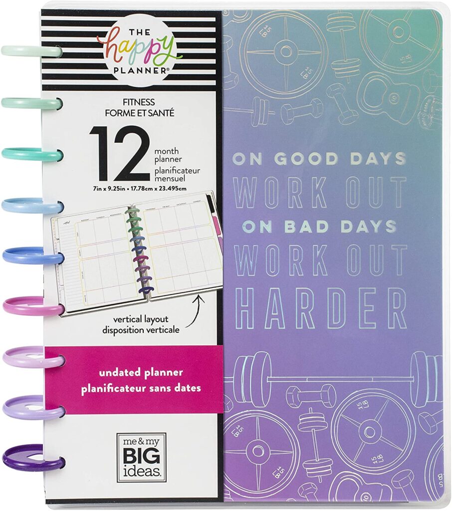 Happy Planner Wellness Tracking Plan & Track Your Fitness Goals