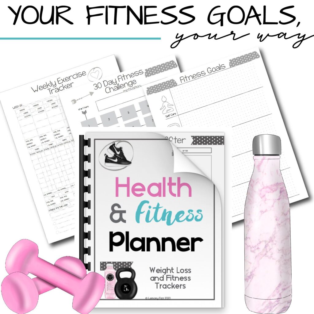 printable health and fitness tracker planner