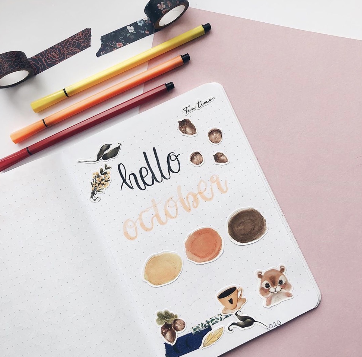 Fall Bullet Journal Layouts that are Better Than the Great Pumpkin