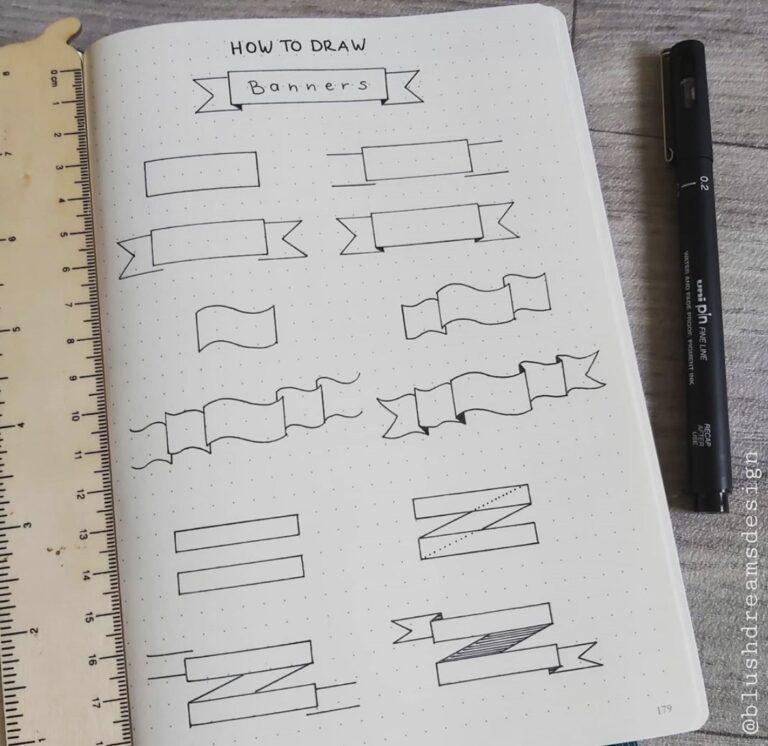 19 of the Best Bullet Journal Banner Ideas for Your 2023 Doodles