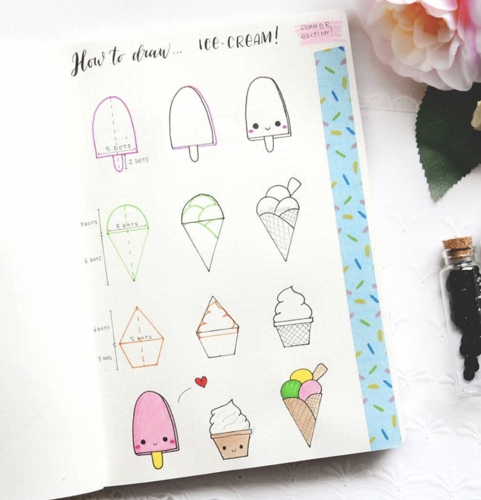 19 of The Best Step by Step Doodles to Draw in Your Scrapbook