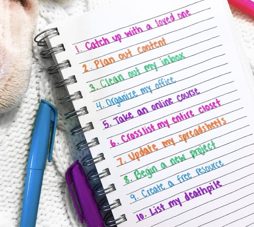 2025 To Do List Ideas - Lynea Natalya