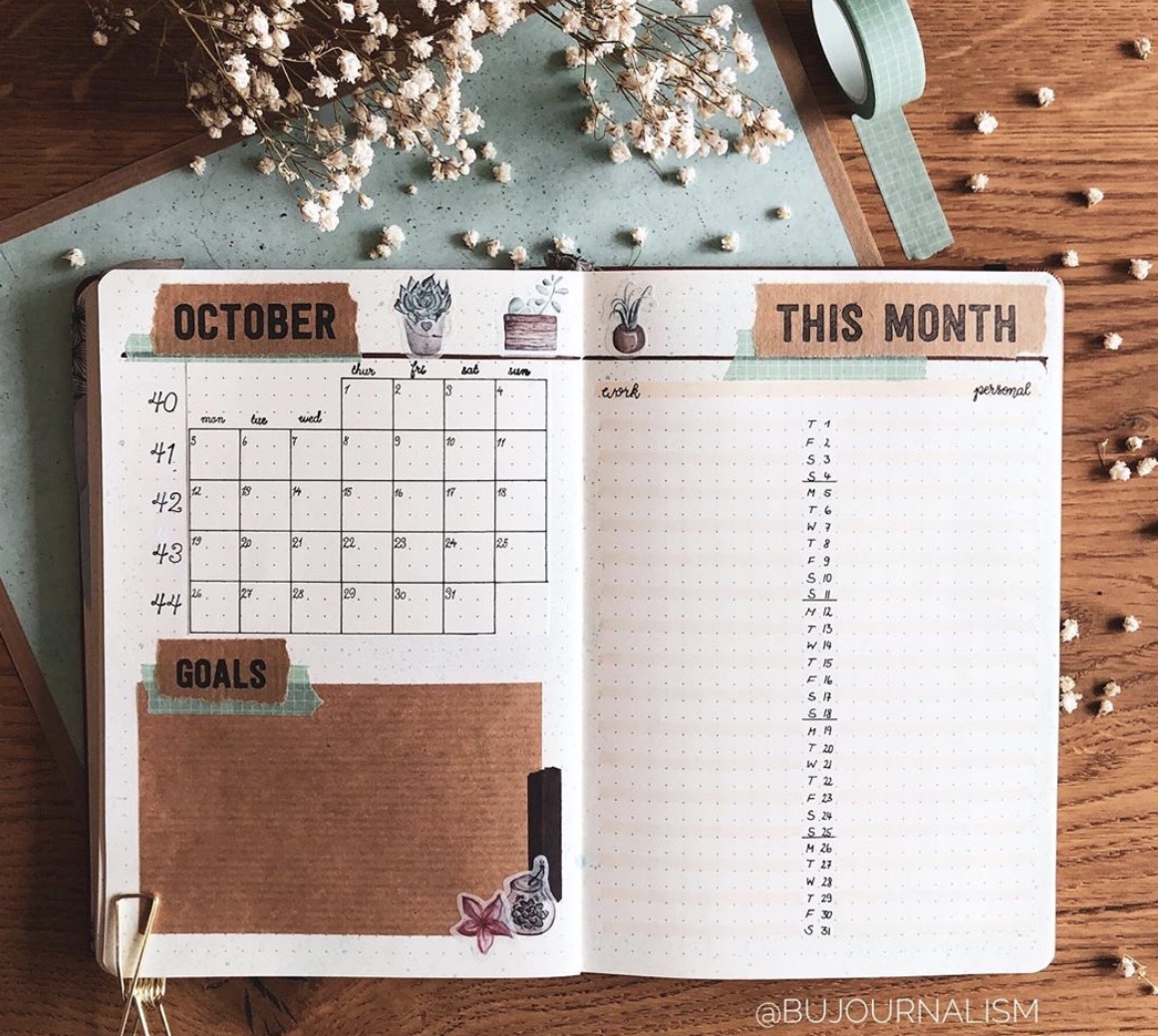 Fall Bullet Journal Layouts that are Better Than the Great Pumpkin