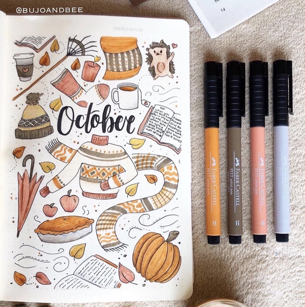 Fall Bullet Journal Layouts that are Better Than the Great Pumpkin