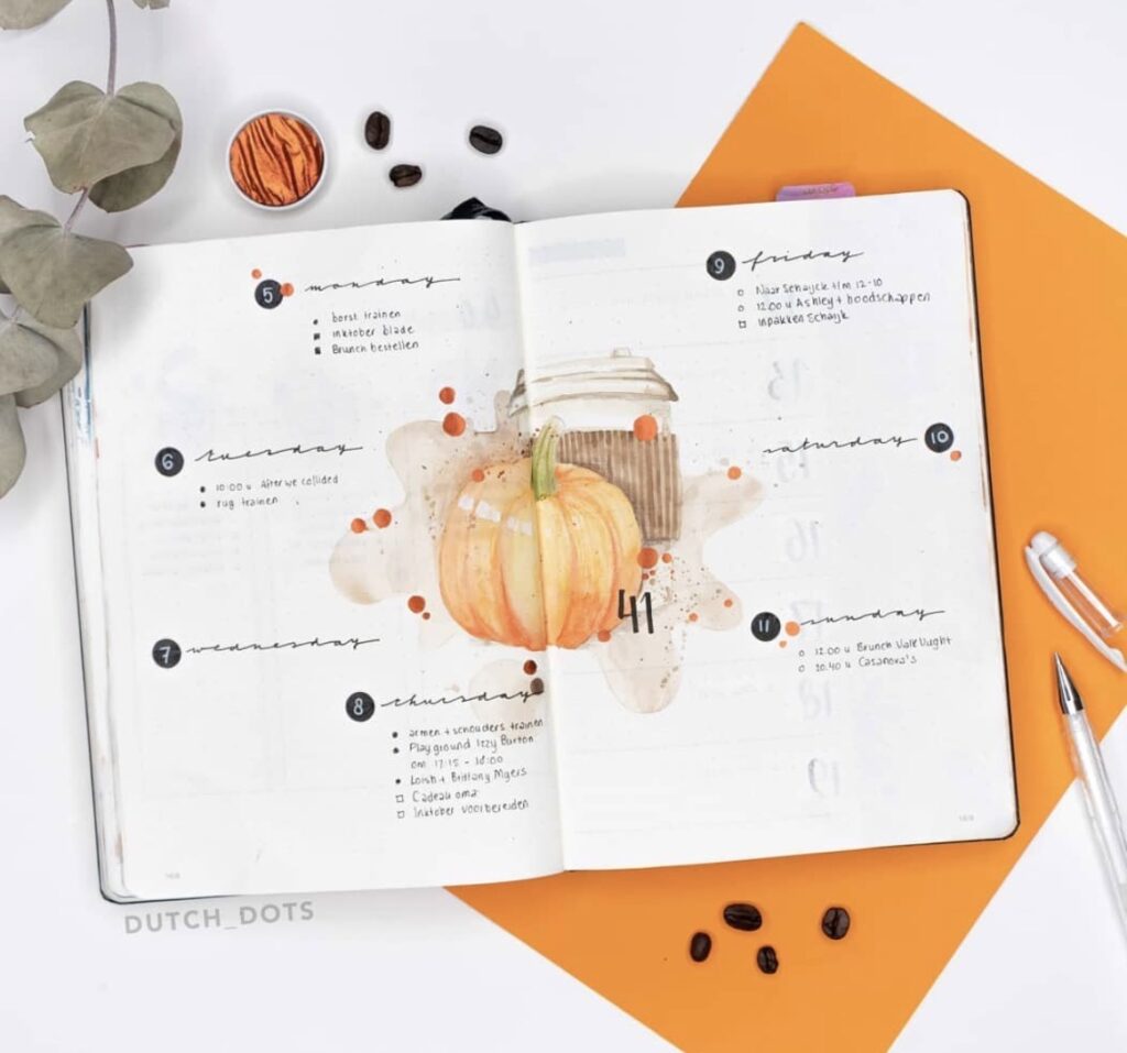 https://lemonyfizz.com/wp-content/uploads/2020/10/pumpkin-spice-coffee-bujo-layout-dutch-dots-1024x957.jpg