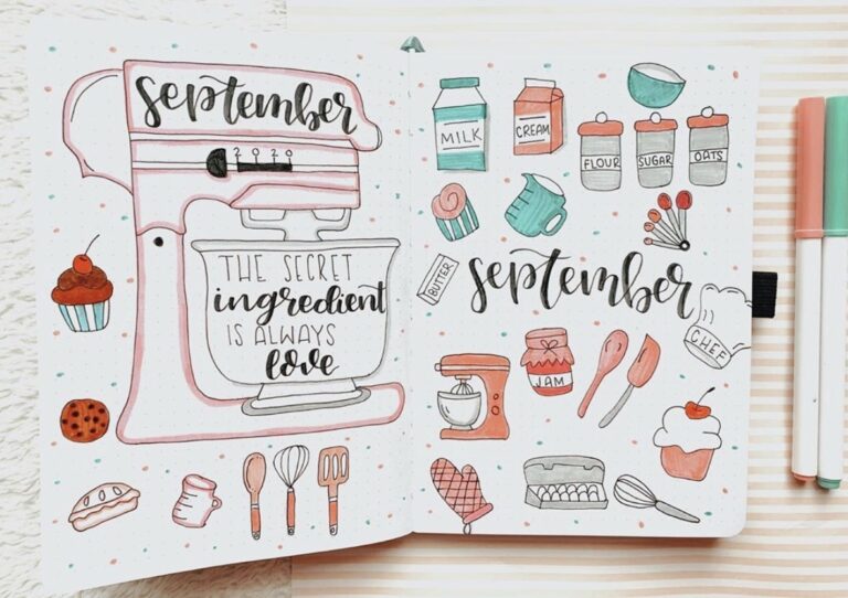 15 Easy to Draw Food Doodles for Plans and Journals