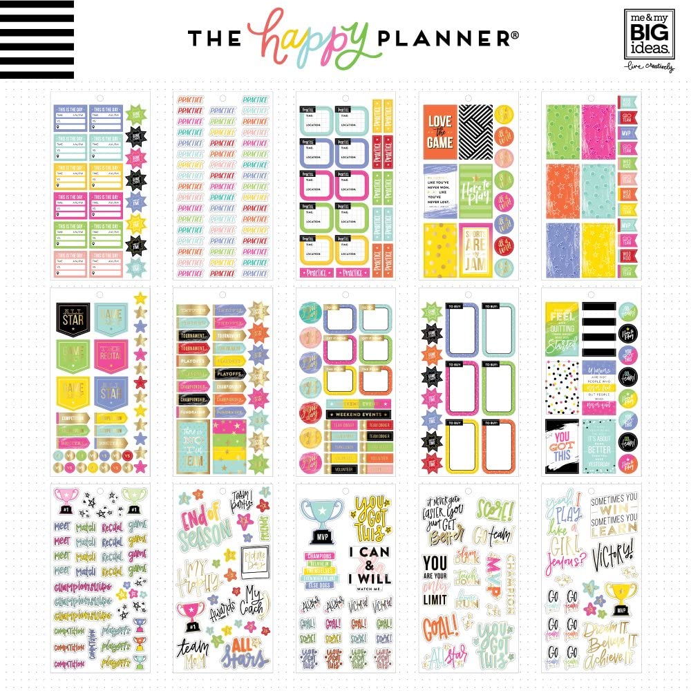 80pcs Planner Stickers Set, 4000+ Aesthetic & Happy Planner Accessories  Stickers To Enhance And Simplify Teenagers' And Adults' Planner, Journal,  And Calendar