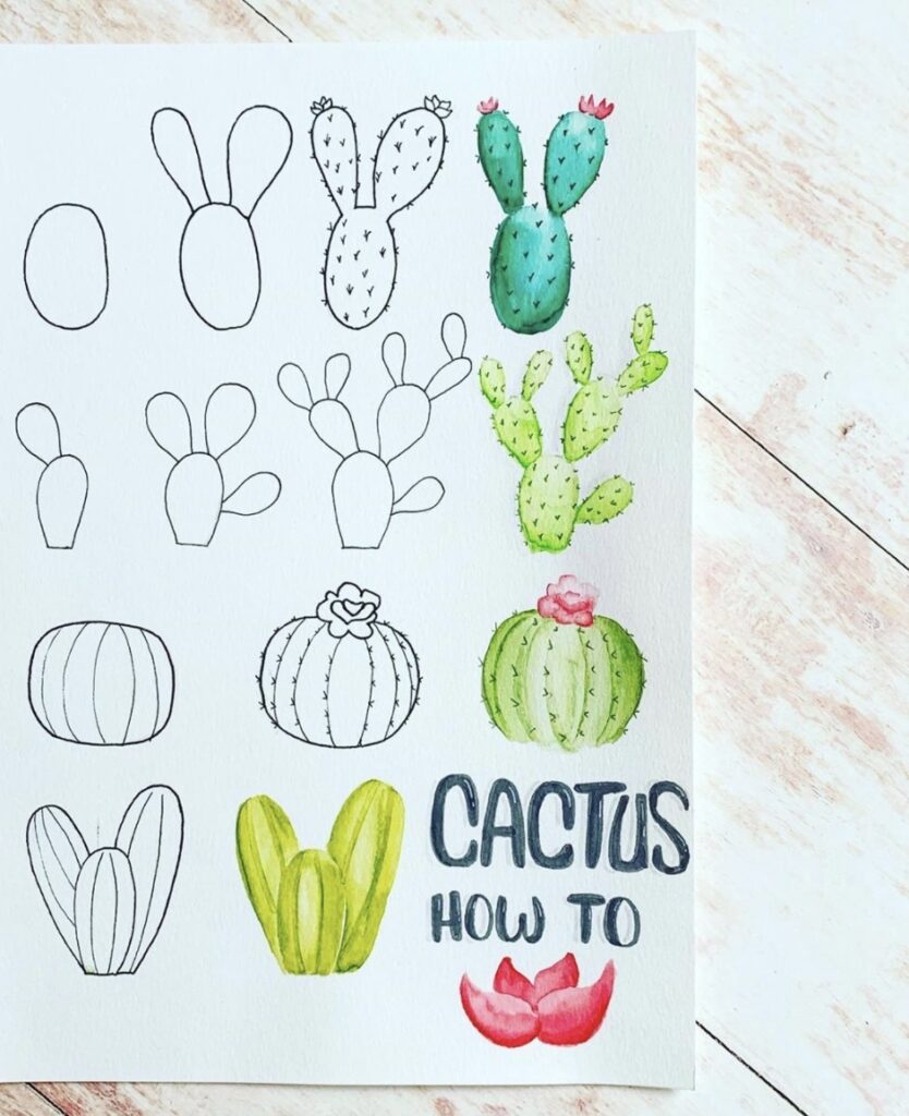 step-by-step-doodle-cactus-bulletjournalcraze