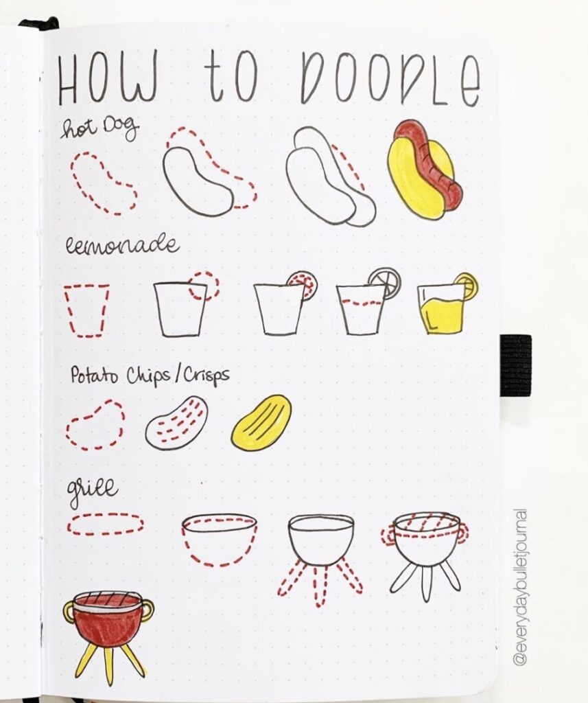 Learn to Doodle Step By Step! 11 Simple Doodles to Try!