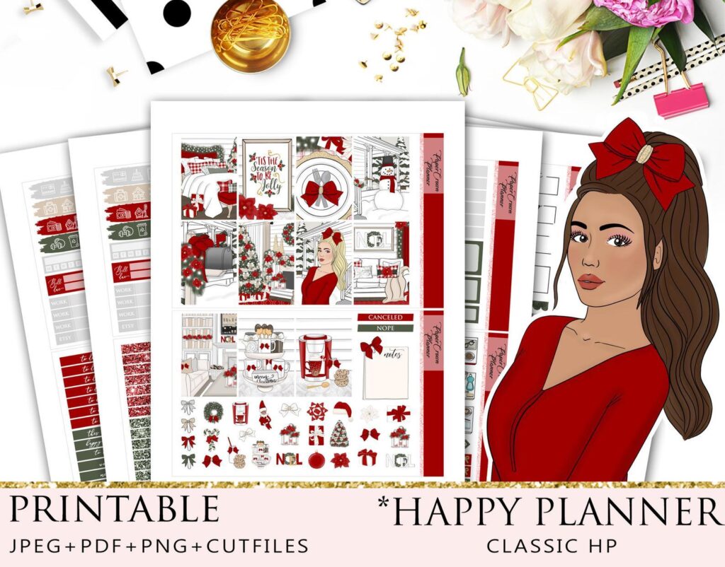 Jolly-Christmas-stickers-paper-crown-planner