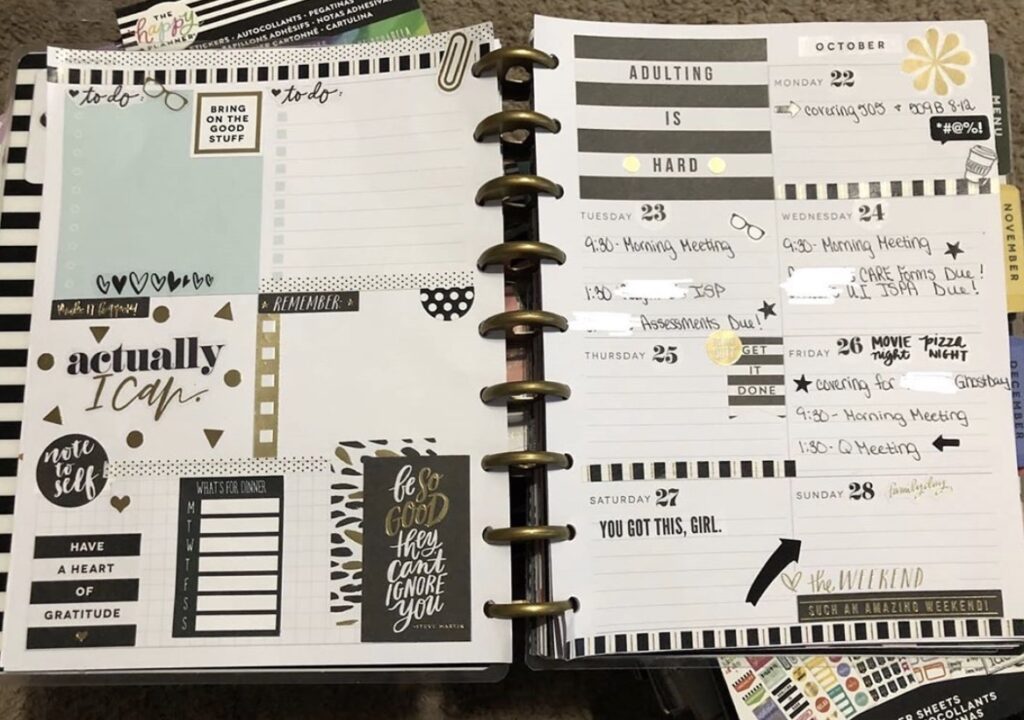 actually-i-can-busyplannerbabe weekly planner layout