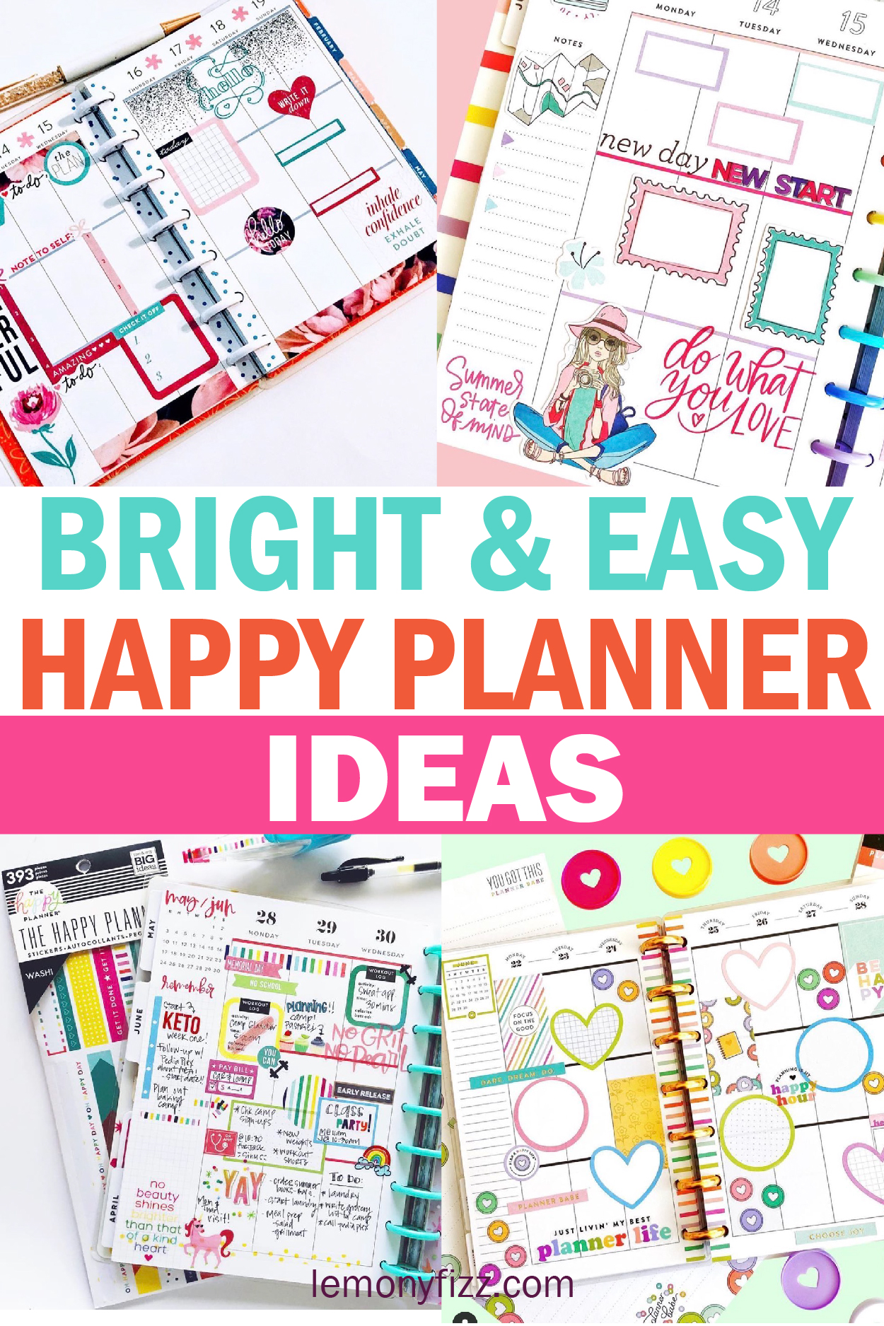 Bright And Easy Happy Planner Ideas To Get You Started Bright And Easy Happy Planner Ideas To Get You Started