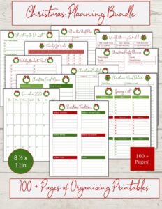 The Best Printable Christmas Planners and Sticker Kits