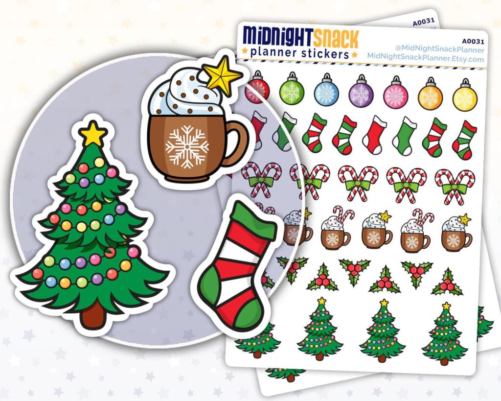 GingerScraps :: Planners :: Naughty Or Nice Planner Stickers Mini Kit