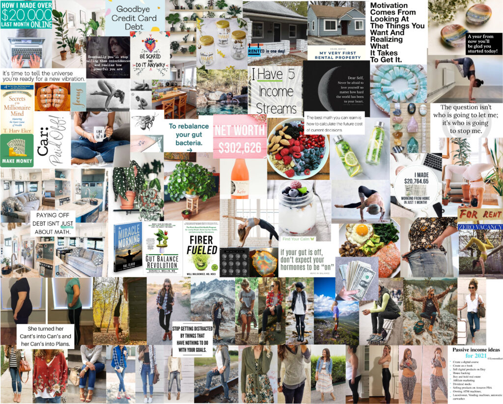 digital vision board for goals and dreams
