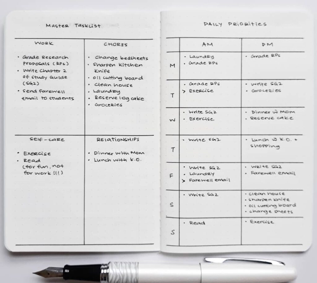 Bullet Journal Weekly Spreads